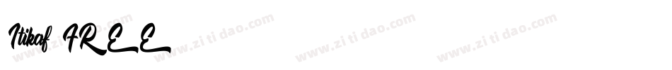 Itikaf FREE字体转换